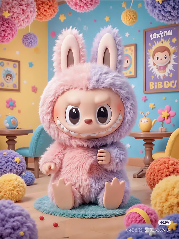 Pop Mart The Monsters LABUBU Good luck To You Series Vinyl Plush Pendant